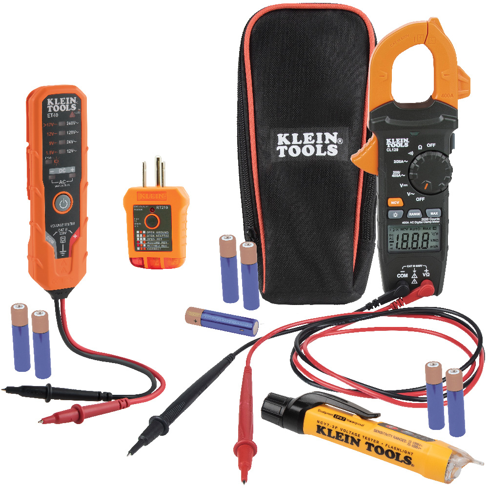 CL120VP Clamp Meter Electrical Test Kit, ABS