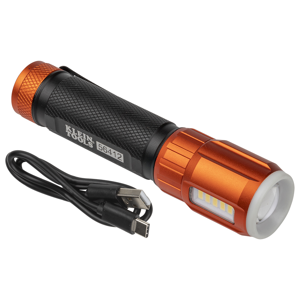56412 Pocket Flashlight, LED Bulb, Anodized Aluminum Housing, 500 Lumens (High), 315 Lumens (Low) Flashlight/375 Lumens (High), 235 Lumens (Medium), 35 Lumens (Eco) Worklig