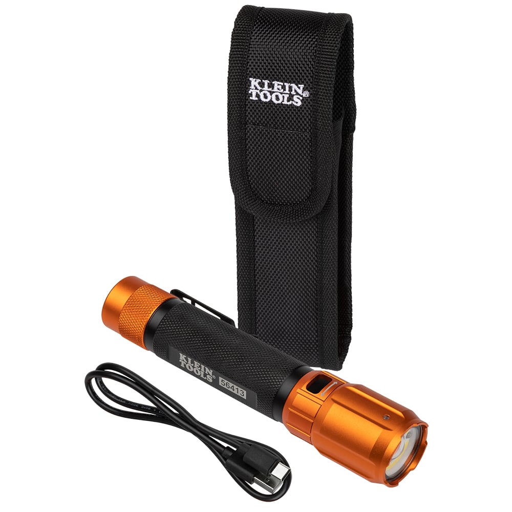 56413 Pocket Flashlight, LED Bulb, Anodized Aluminum Housing, 1000 Lumens (Boost), 800 Lumens (High), 400 Lumens (Low), 95 Lumens (Strobe) Spotlight/650 Lumens (High), 450 Lumens (Medium), 35 Lumens (Eco), 4 Lumens (Strobe) Floodlig