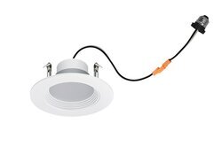 LEDRT4/120/SC3/650/WH/40636 RT Screw Based Selectable CCT Series Dimmable Downlight Kit, 9 W Fixture, 120 VAC