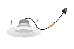 LEDRT56/120/SC3/1200/WH/40638 RT Screw Based Selectable CCT Series Dimmable Downlight Kit, 14 W Fixture, 120 VAC