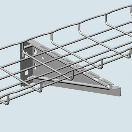 FASUCB150PG FASU Universal Bracket, 8.16 in L x 1.772 in W x 4.88 in H, For Use With 6 in Cable Tray, Steel