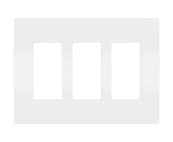 RWP263W radiant 3-Gang Screwless Wall Plate, White