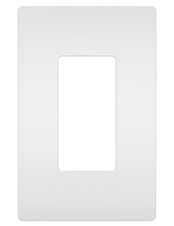 RWP26W Radiant Screwless Wall Plate, 1 Gangs, 3.15 in W x 4.94 in H x 0.065 in D, Polycarbonate, White