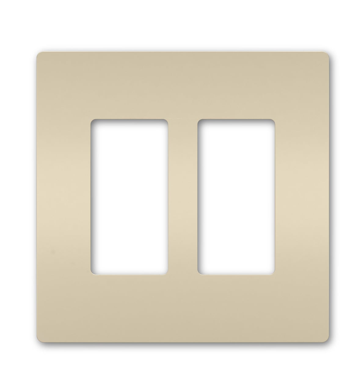 RWP262LA radiant 2-Gang Screwless Wall Plate, Light Almond
