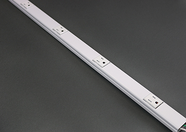 S20GB506TRGFI6 Plugmold 2000 1-Circuit 3-Wire GFCI Module, 60 in L x 1-9/32 in W x 3/4 in H, 1 Channel, Steel