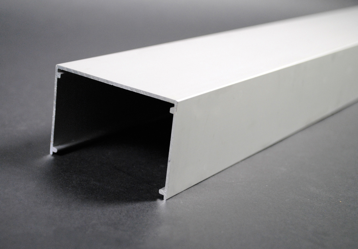 AL3300B-10 1-Channel Raceway Base, 10 ft L x 2-7/8 in W x 1-7/8 in H, Aluminum