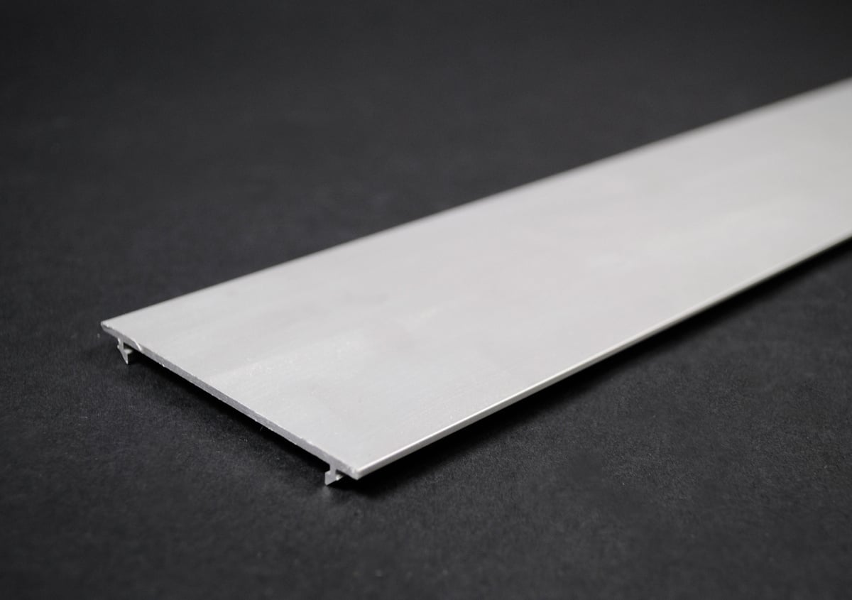 Raceway Cover; Aluminum, Clear Anodized