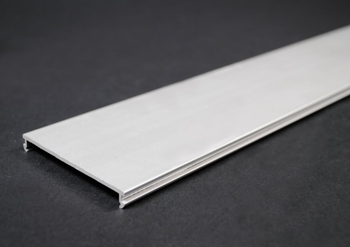 Raceway Cover; 5 ft Length, Aluminum, Satin Anodized