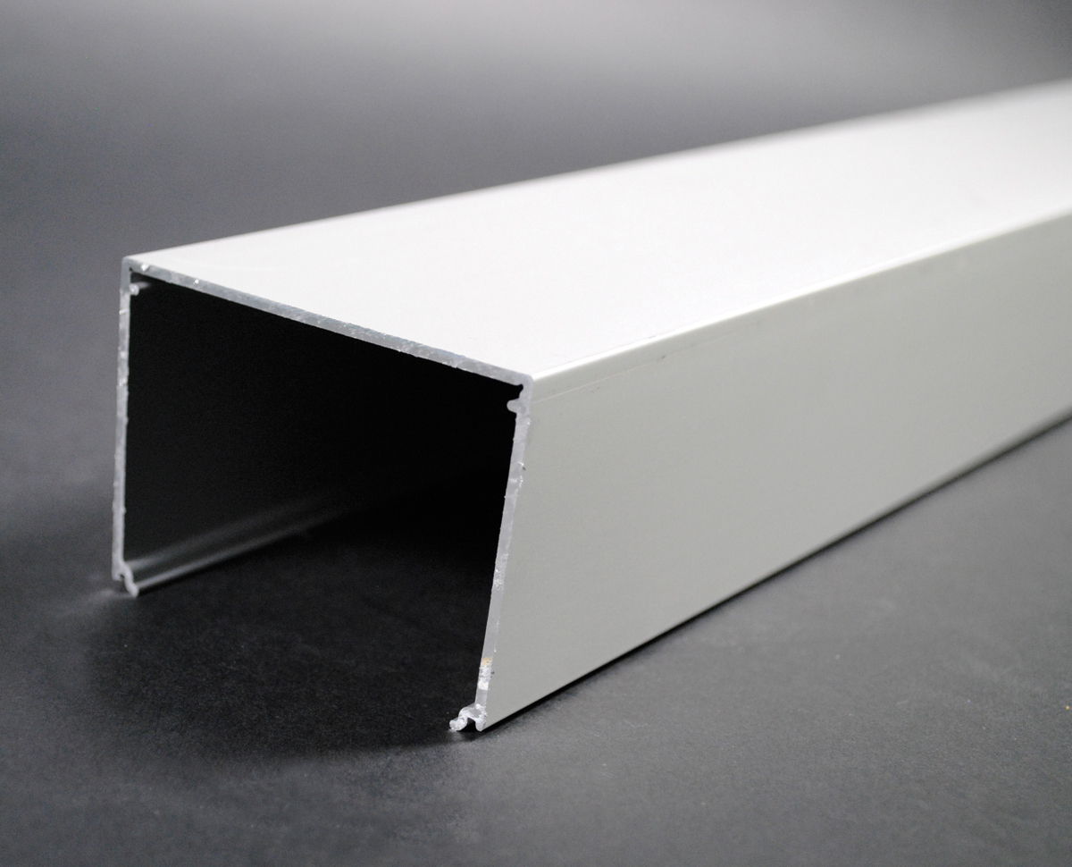 ALA3800B-10US 1-Channel Raceway Base, 10 ft L x 3 in W x 2-1/4 in H, Aluminum