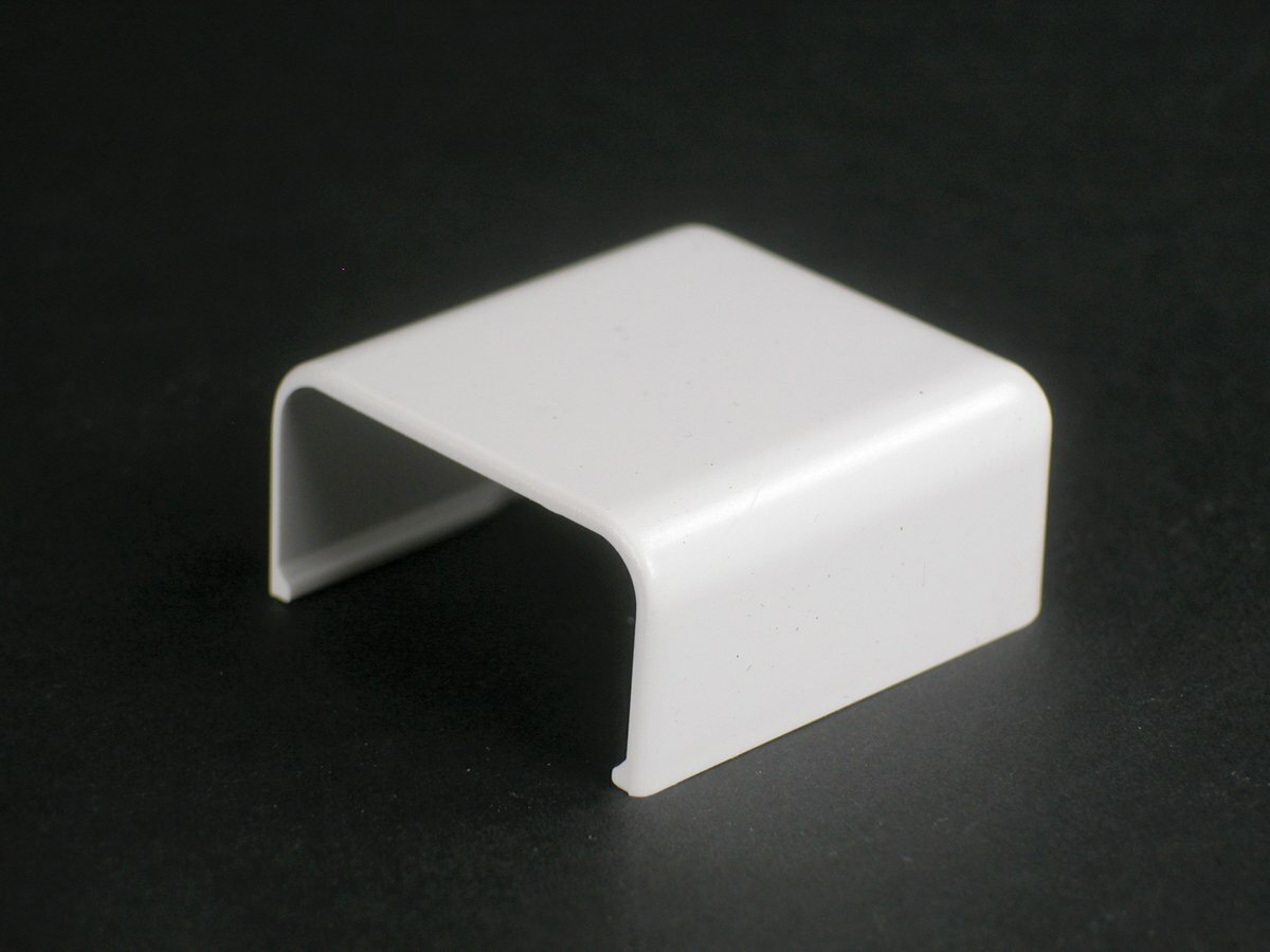 2910B 1-Channel Non-Metallic Blank End Fitting, For Use With Uniduct 2700, 2800, 2900 Latching Raceway, PVC, Ivory