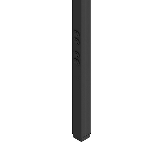 TPP DUPLEX 2-20A BLACK 10FT.