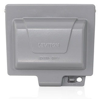IUM1H-GY Extra Duty While-In-Use Cover, 4.99 in L x 5.2 in W x 3.2 in D, Weatherproof Cover, Aluminum