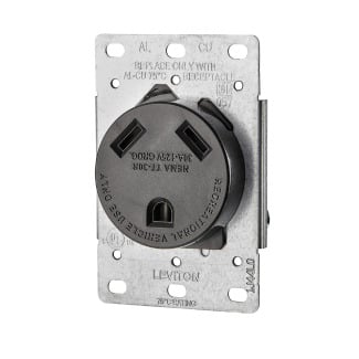 7313-S00 Straight Blade Receptacle, 125 V AC, 30 A, 2 Poles, 3 Wires, Black