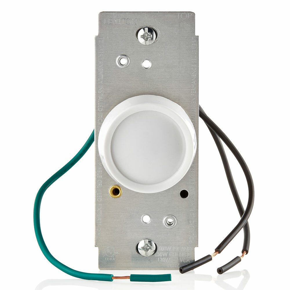 RNL06-10Z 3-Way Electro-Mechanical Universal Dimmer, 120 V AC, 1 Poles, Ivory/Light Almond/White