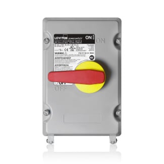 LDS60-AX Powerswitch Non-Fused Non-Metallic Disconnect Switch, 600 V AC, 60 A, 10 hp, 40 hp