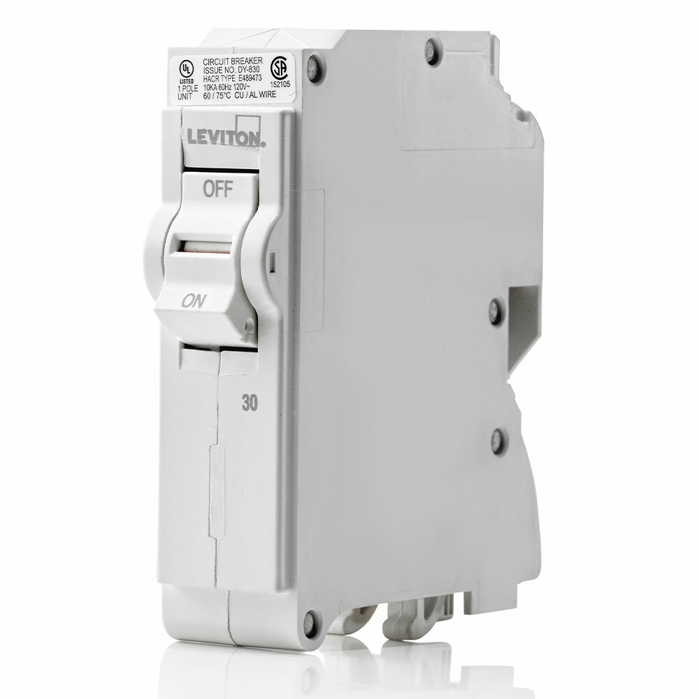 LB130 AFCI/GFCI Basic Standard Branch Circuit Breaker, 120 V AC, 30 A, 10 kA Interrupt, 1 Poles