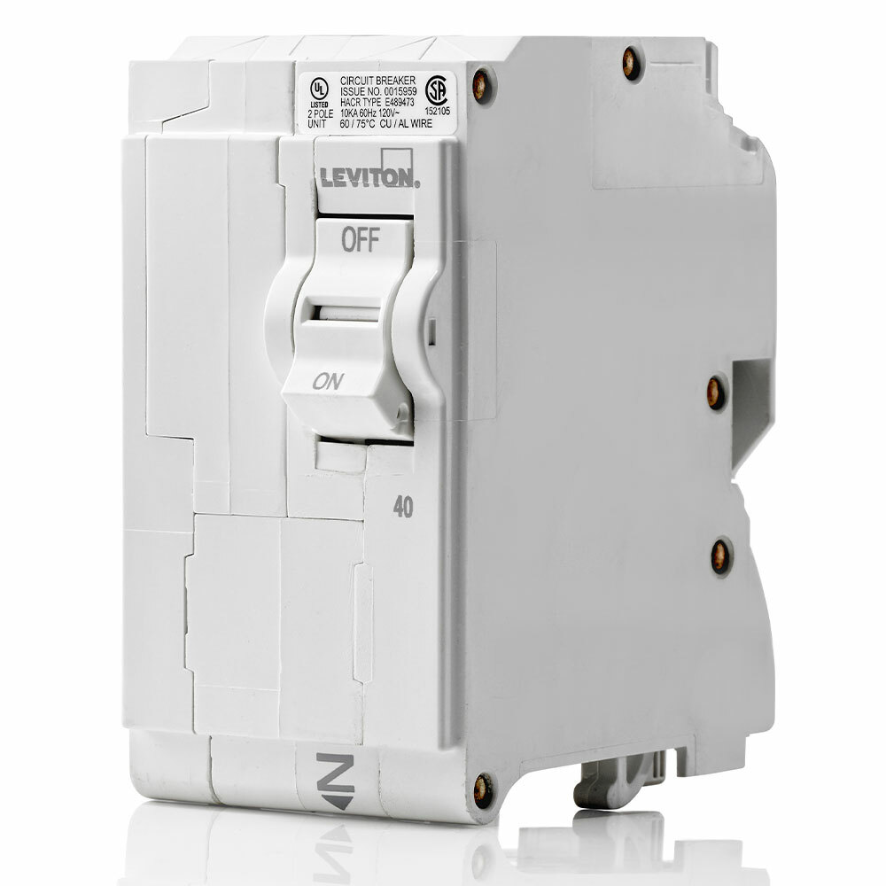 LB240 AFCI/GFCI Basic Standard Branch Circuit Breaker, 120/240 VAC, 40 A, 10 kA Interrupt, 2 Poles