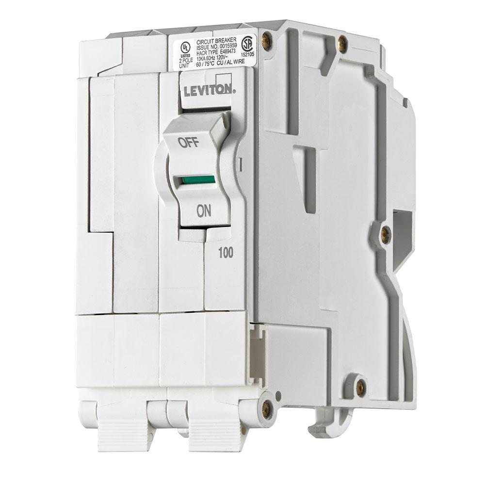 LB200 Basic Standard Branch Circuit Breaker, 120/240 V AC, 100 A, 10 kA Interrupt, 2 Poles