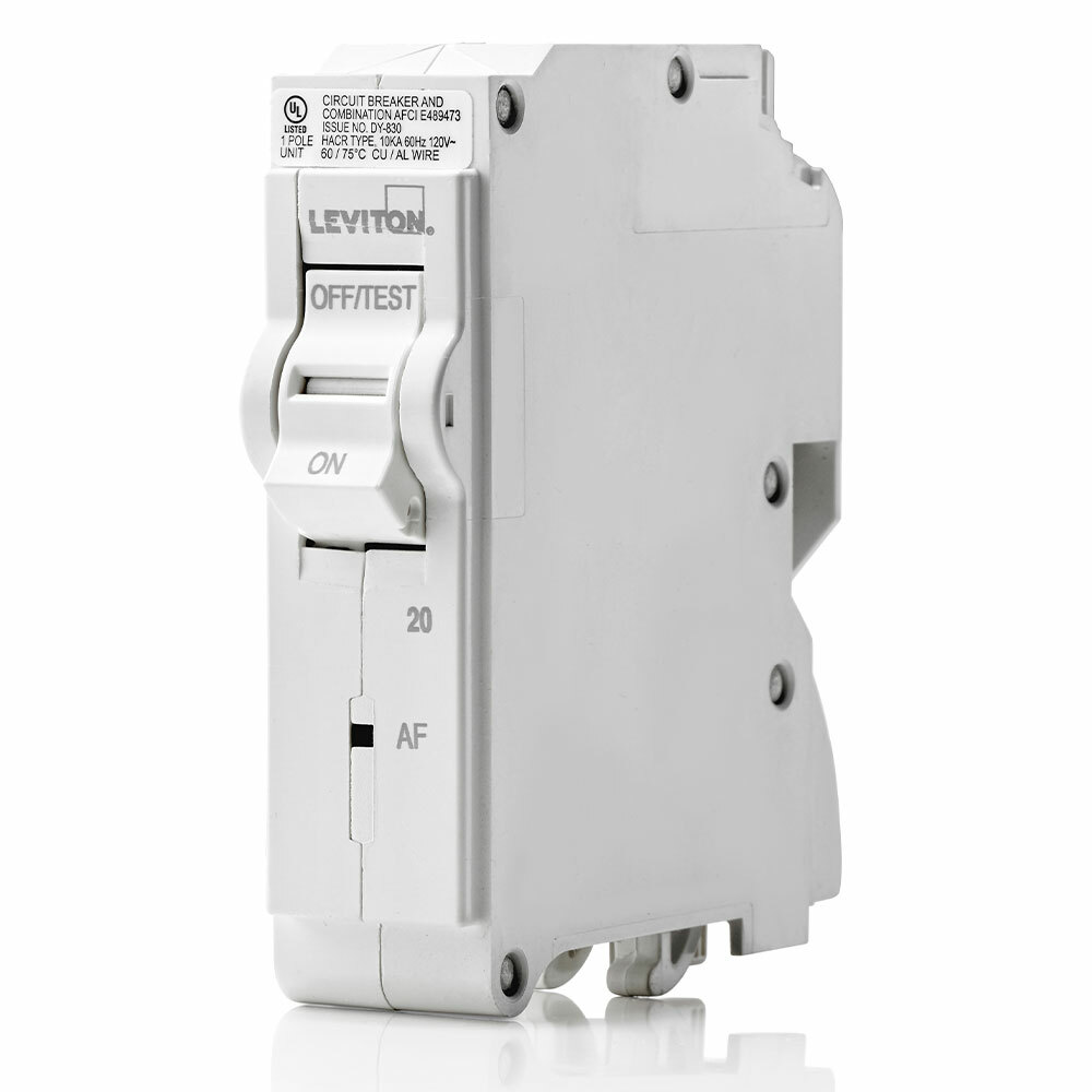 LB120-AF AFCI Branch Circuit Breaker, 120 VAC, 20 A, 10 kA Interrupt, 1 Poles, Magnetic Trip