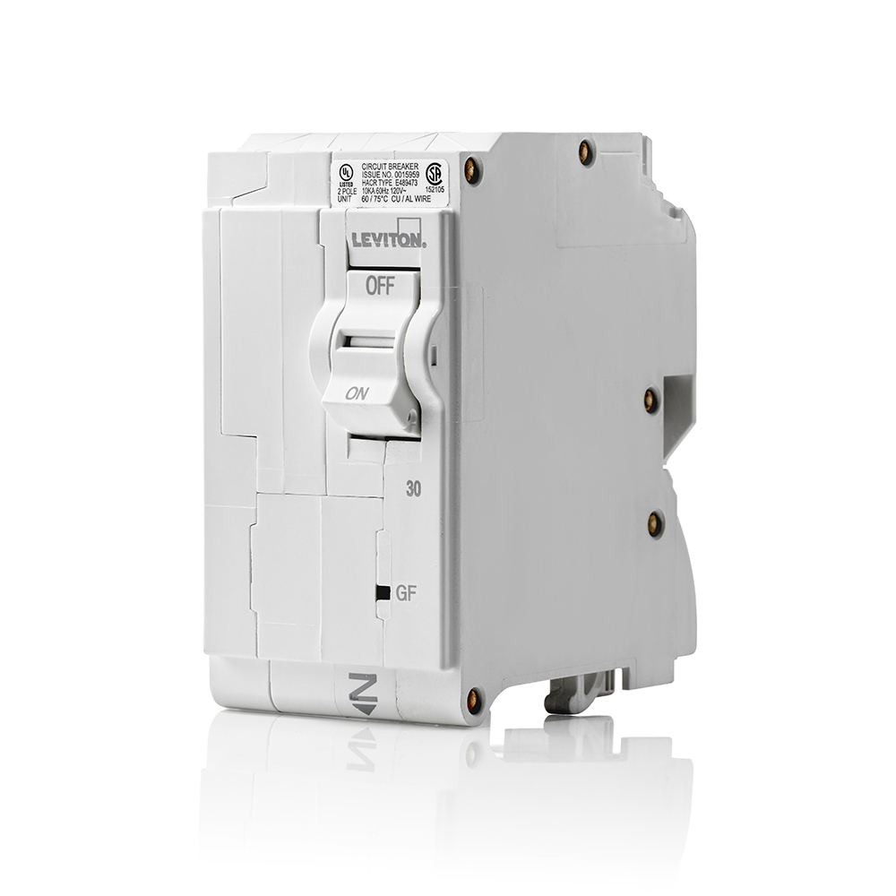 LB230-GF Branch Circuit Breaker, 120/240 VAC, 30 A, 10 kA Interrupt, 2 Poles, Magnetic Trip
