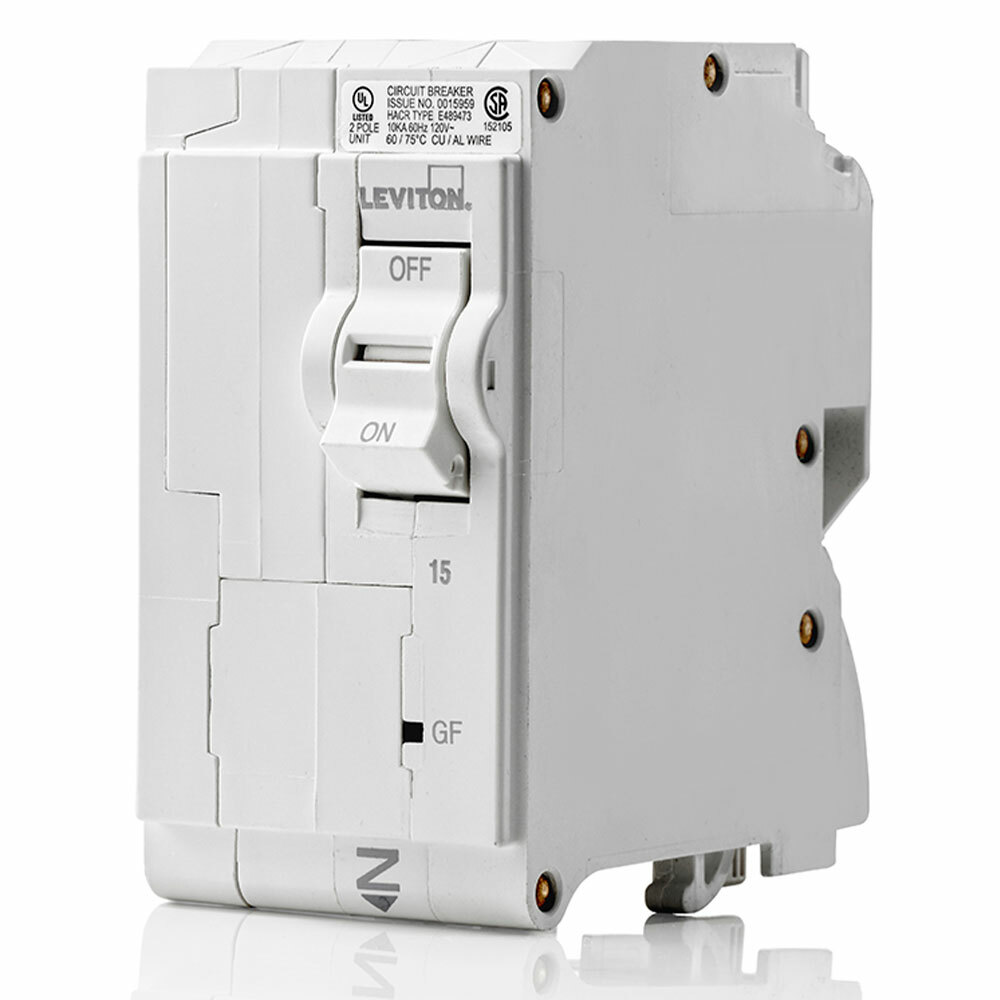 LB215-EP Branch Circuit Breaker, 120/240 V AC, 15 A, 10 kA Interrupt, 2 Poles, Magnetic Trip