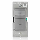 Occupancy/Motion detector, 180 Degree PIR Wall Box Sensor, Single Pole, 300W Incandescent, 150W LED and CFL, 2.5 Amp, 200W ELV, MLV and Fluorescent, Wallplate/Faceplate not included - Gray