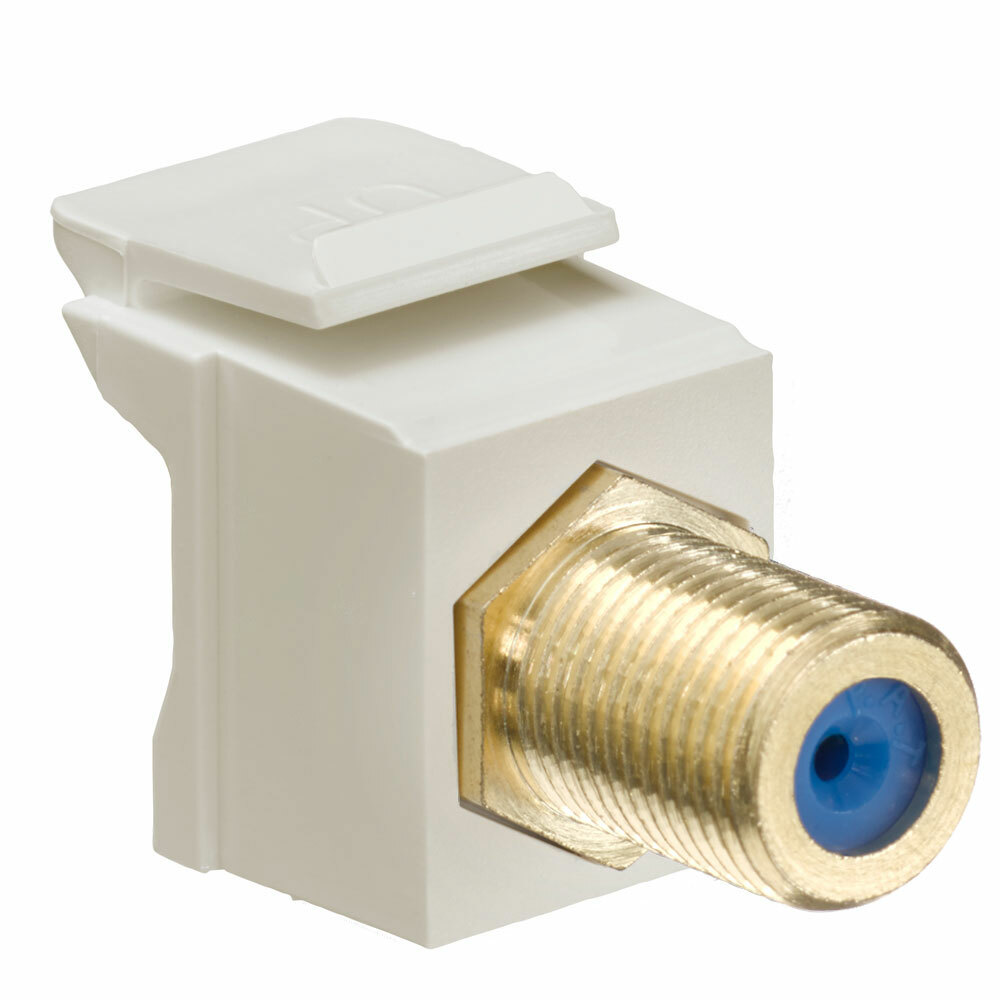 40831-FIG QuickPort Feed-Through Connector, Female to Female/F-Type Connector, Coaxial Cable