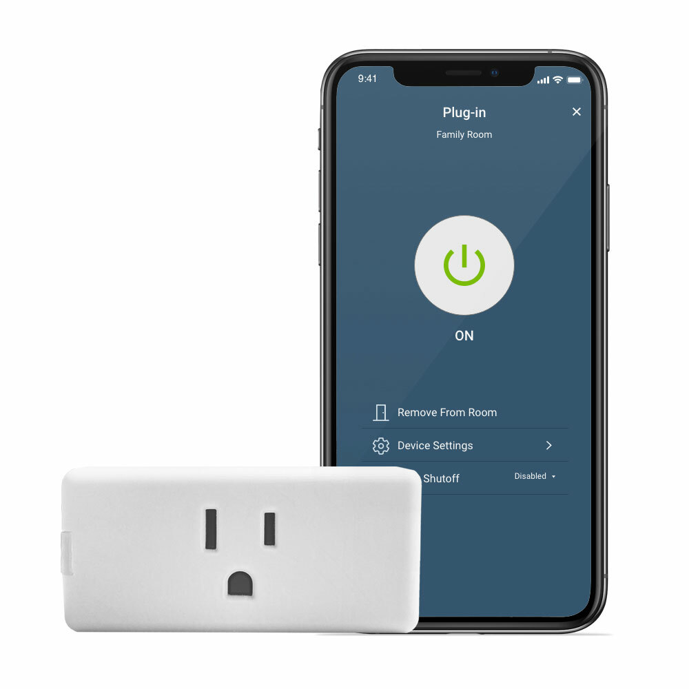 DW15P-1BW Mini Plug-In Outlet, 120 VAC, 15 A, Natural White