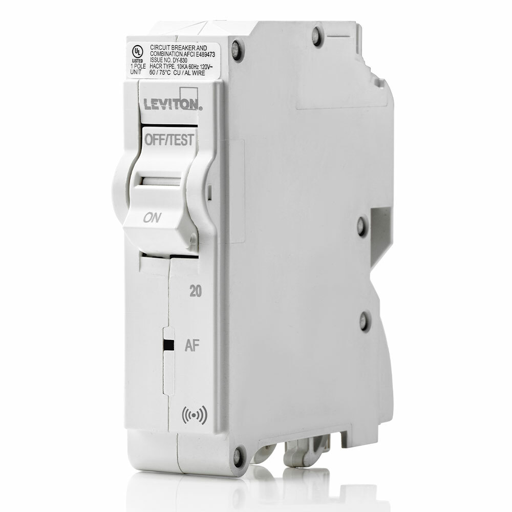 LB120-AS Smart AFCI Branch Circuit Breaker, 120 V AC, 20 A, 10 kA Interrupt, 1 Poles, Magnetic Trip
