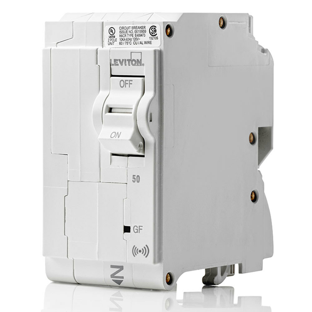 LB250-ES Ground Fault Smart GFPE Branch Circuit Breaker, 120/240 V AC, 50 A, 10 kA Interrupt, 2 Poles, Magnetic Trip