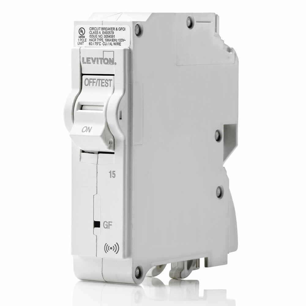 LB115-ES Ground Fault Smart GFPE Branch Circuit Breaker, 120 V AC, 15 A, 10 kA Interrupt, 1 Poles, Magnetic Trip