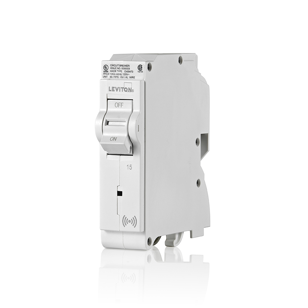 LB115-S Smart Standard Branch Circuit Breaker, 120 VAC, 15 A, 10 kA Interrupt, 1 Poles, Magnetic Trip