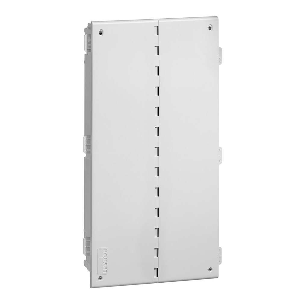 49605-28W Wireless Structured Media Enclosure With Vented Cover, For Use With Connected Home Patch Panels, Voice, Data, Video and Audio Distribution Modules, Surface Mount, Plastic