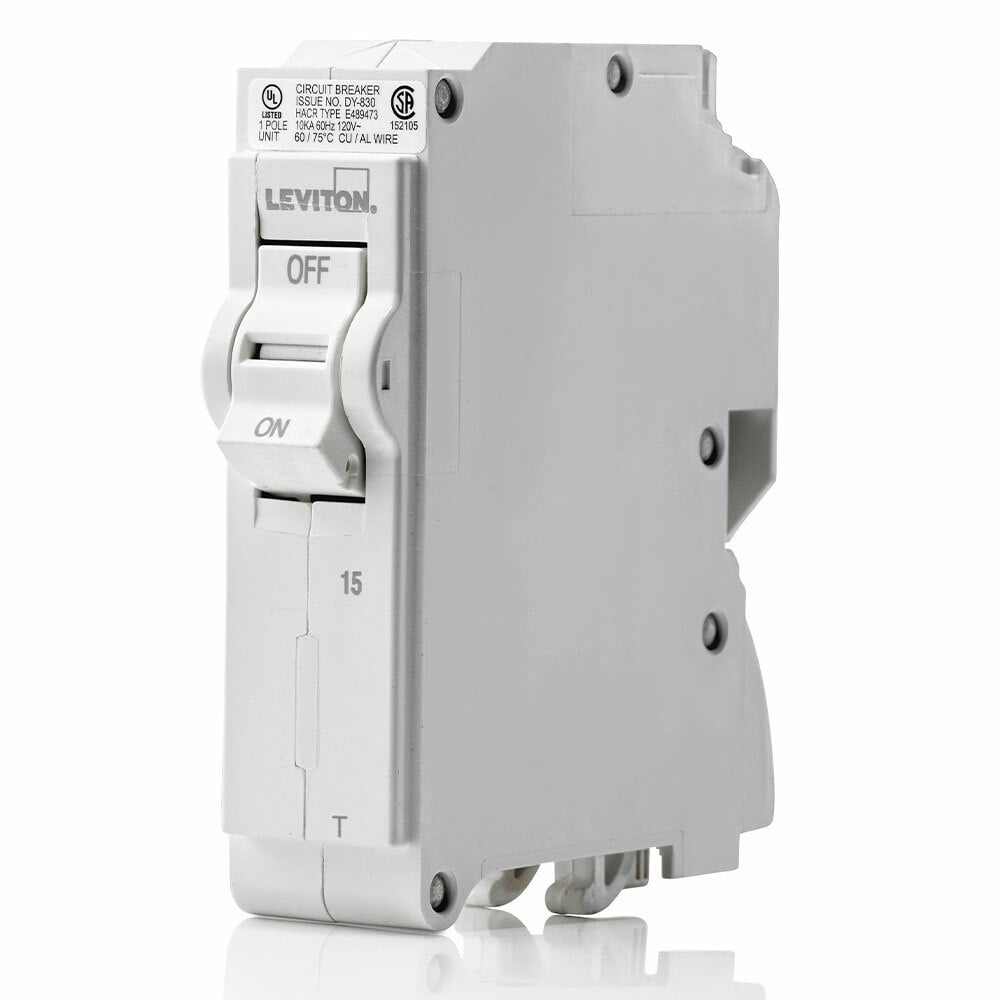 LB115-T Standard Circuit Breaker With Instruction Sheet, 120 V AC, 15 A, 10 kA Interrupt, 1 Pole