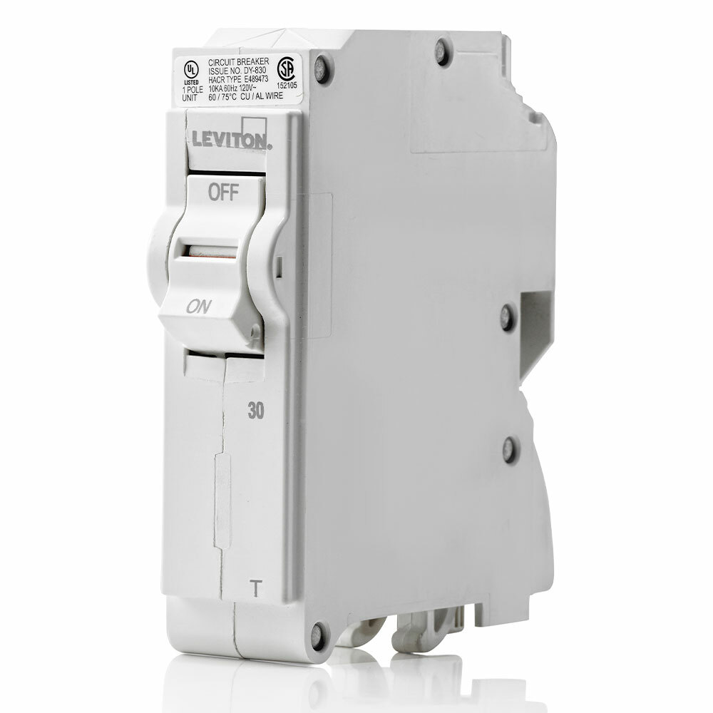 LB130-T Standard Branch Circuit Breaker With Instruction Sheet, 120/240 V AC, 30 A, 10 kA Interrupt, 1 Pole
