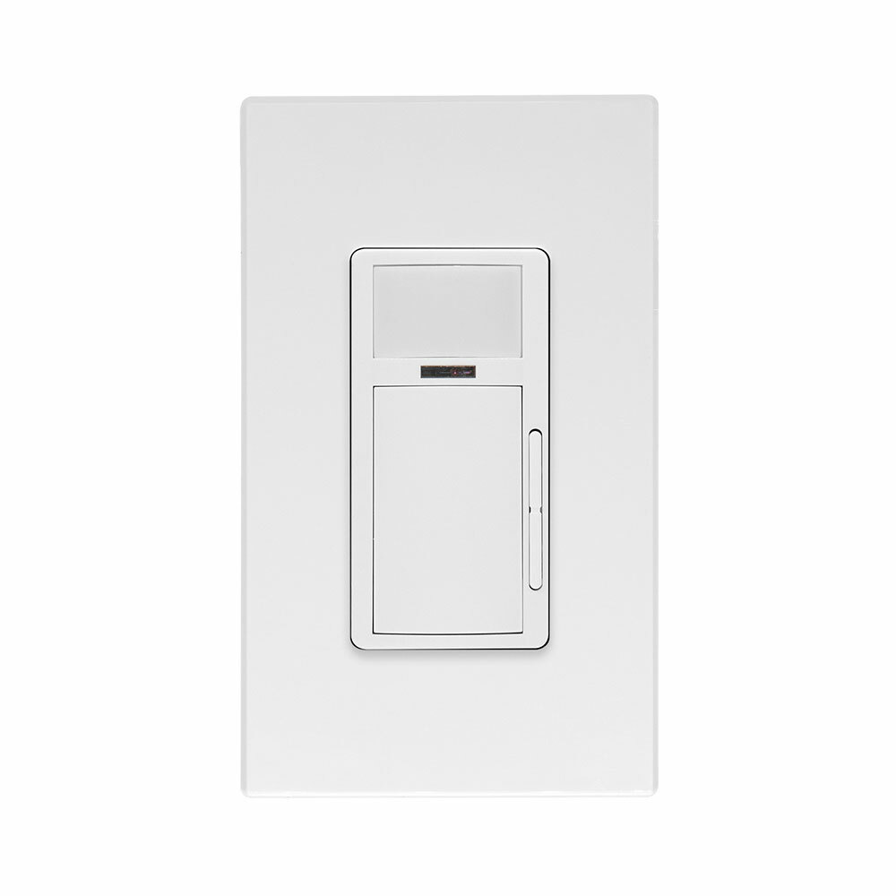 ODD10-IDW 1-Pole Smart Dimming Wallbox Occupancy Sensor With Application Configurable, 120/277 V AC, Passive Infrared Sensor, 1200 sq-ft Coverage, 180 deg Viewing