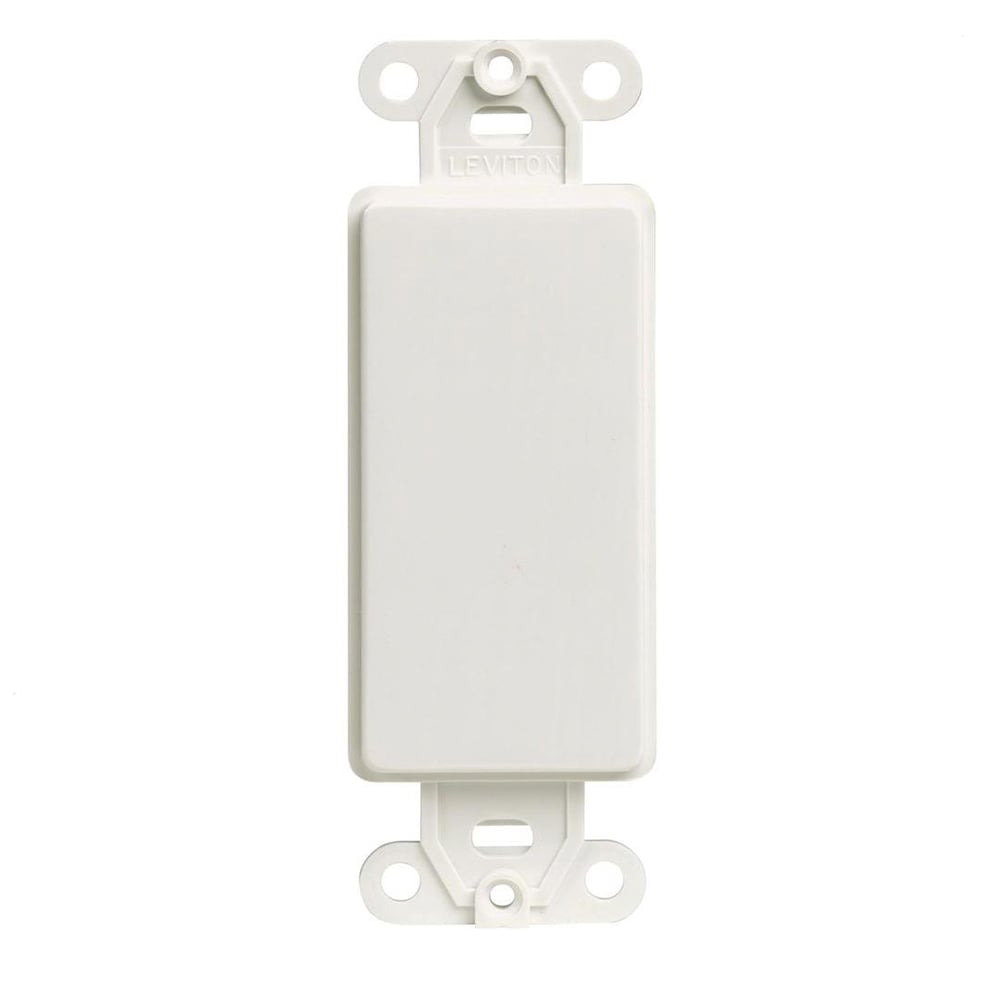 80414-2W Decora Blank Insert, For Use With Decora Wallplate, Plastic, White