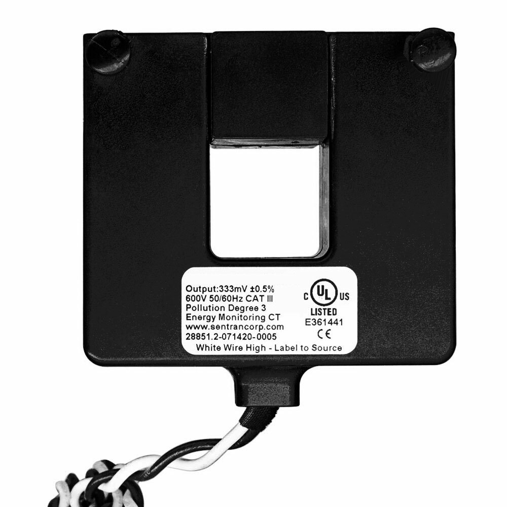 CTV01-KD0 Split Core Current Transformer, 100 A Primary, 333 mV, 50/60 Hz