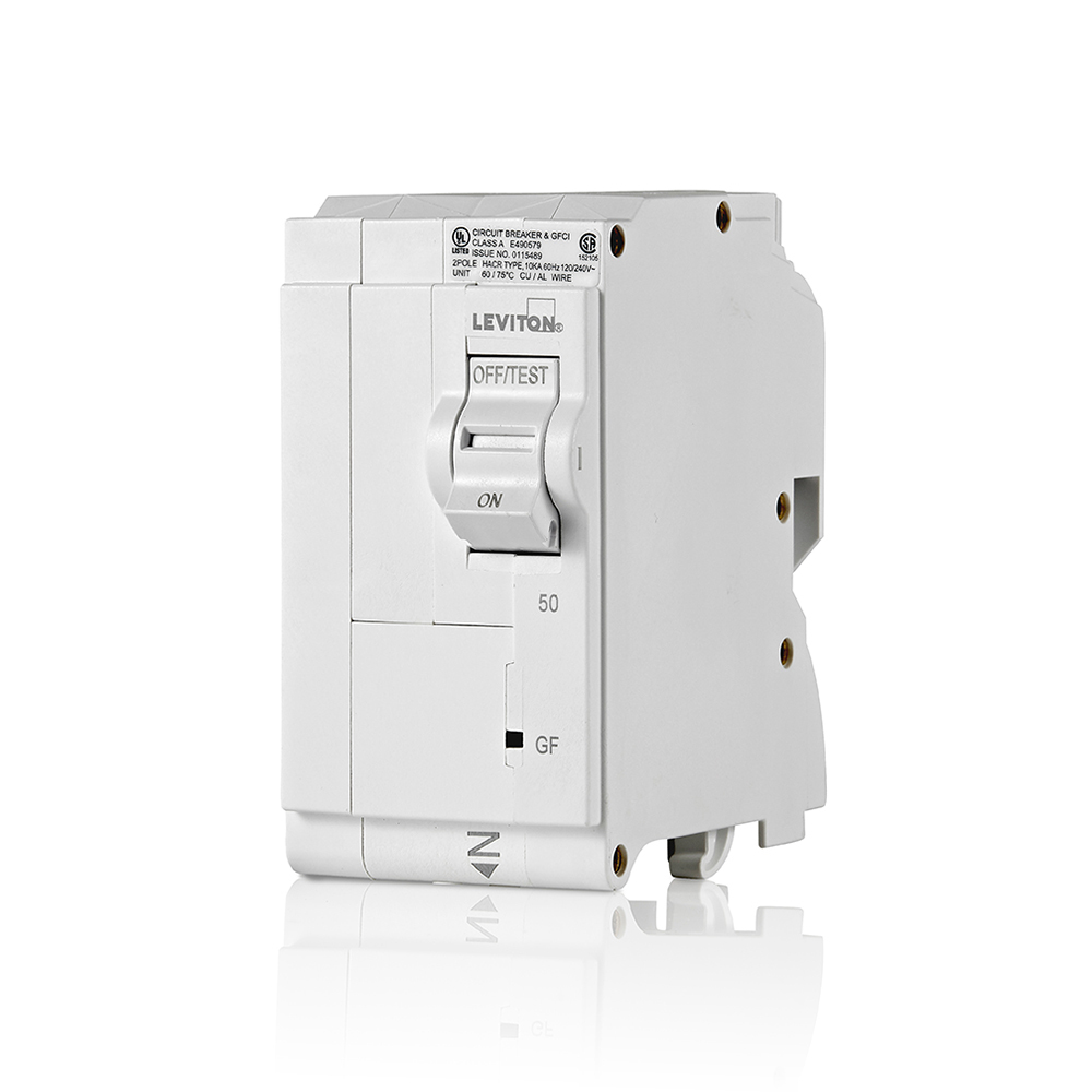 LB250-G LB Series Ground Fault Circuit Breaker, 120, 208, 240 V AC, 50 A, 2 Poles, Magnetic Trip
