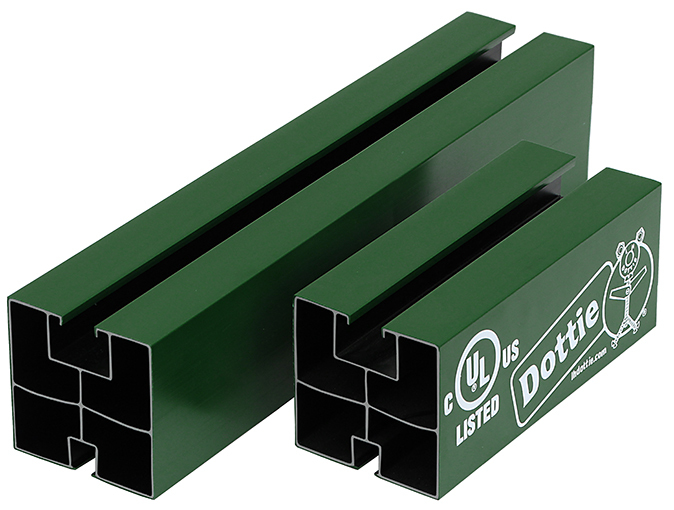 DPS Pipe Support, 4 ft Pipe, 3/8 in Dia Rod, 3119 lb/in Load, High Strength ABS/AES, Import