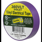 Color Coding Tape, Polyvinyl Chloride material, Violet, 60 ft. length, 3/4 in. width, 30 N/CM tensile strength, 7 mil. thickness, Steel-1.5, Backing-0.15 N/CM adhesion strength, 600 V voltage rating