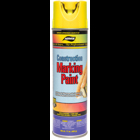 Yellow construction marking paint, 20 oz inverted aerosol can, Flammable, 30 minute dry time