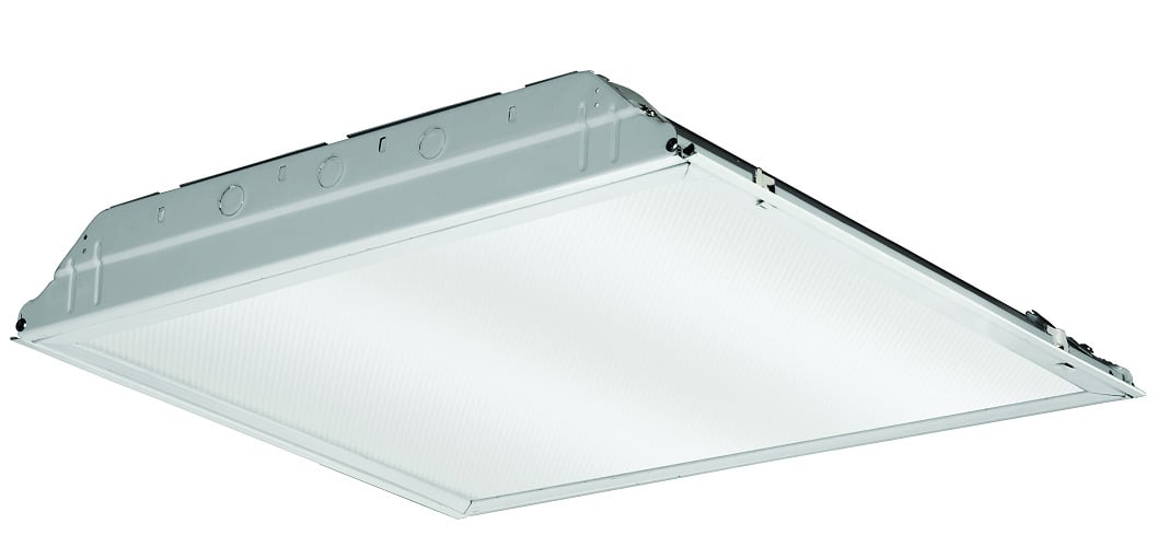 2GTL2 3700LM LP835 General Purpose Lay-In Lensed Troffer, 30.96 W Fixture, 120 to 277 V AC, Cold Rolled Steel Housing