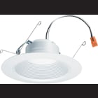 This Lithonia Lighting 5-6 inch LED recessed module with baffle trim is perfect for illuminating a variety of environments. Utilizing friction clip retention, the economical E-Series LED downlight fits most manufacturers 5 and 6 in. recessed can-style housings. Ideal for retrofitting and new construction in a wide variety of residential and light commercial settings such as multi-family residences, retail shops and offices.