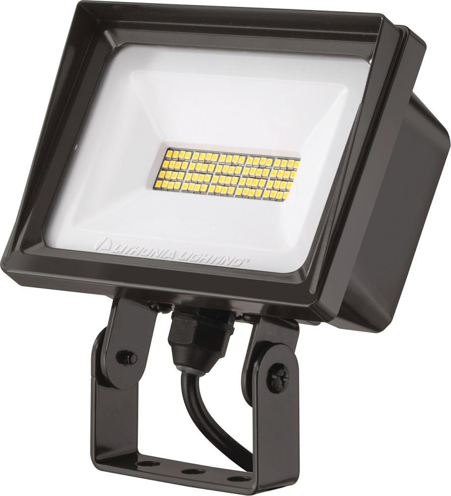QTE LED P2 40K 120 YK DDB M6 QTE Rectangular Floodlight, LED Lamp, 40 W Fixture, 120 VAC, Dark Bronze Housing