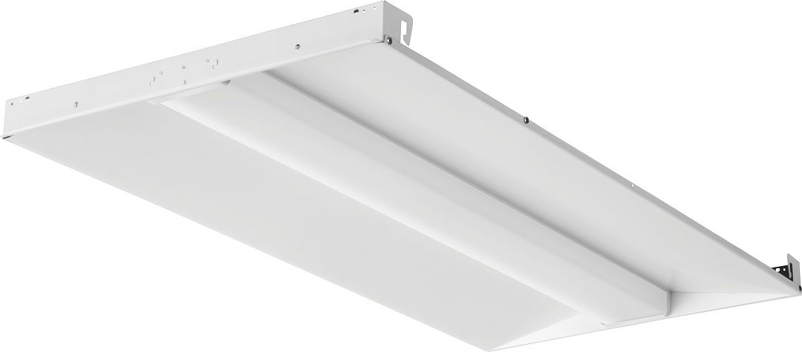 BLC 2X4 5000LM 40K BLC Center Basket Troffer, (2) Lamps Lamp, 43 W Fixture, 120 to 277 VAC, Steel Housing