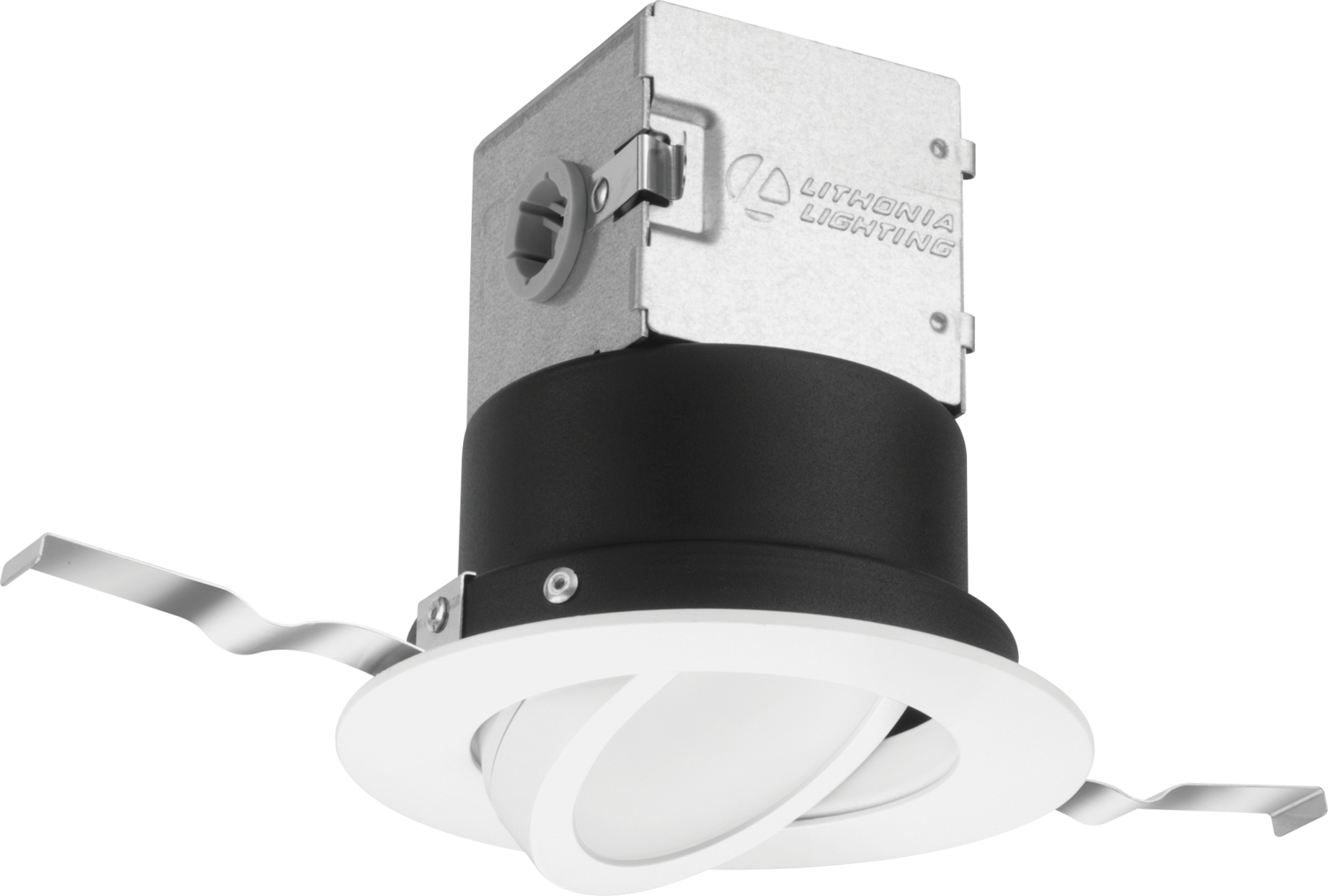 4JBK ADJ 30K 90CRI MW M6 Adjustable Dimmable Direct Wire Round Recessed Downlight, LED Lamp, 4-5/8 in Ceiling Opening, 120 VAC, Steel Housing