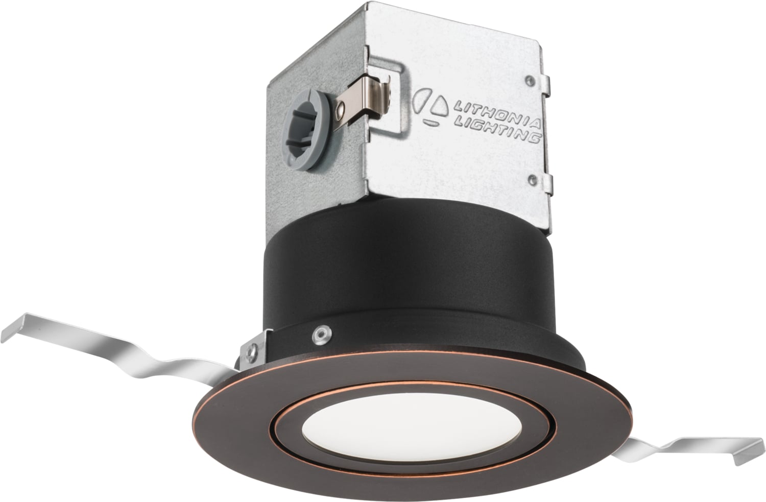 4JBK ADJ 27K 90CRI ORB M6 4JBK Adjustable Dimmable Direct Wire Round Recessed Downlight, LED Lamp, 4-5/8 in Ceiling Opening, 120 VAC, Steel Housing