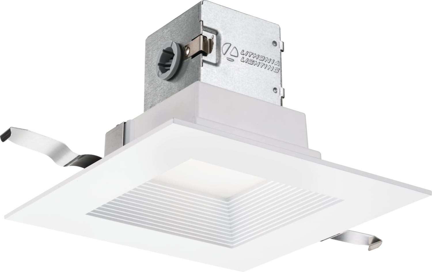 6JBK SQ 30K 90CRI MW M6 6JBK Series Square Direct Wire Downlight, LED Lamp, 10 W Fixture, 6-1/2 in Ceiling Opening, 120 VAC, Steel Housing